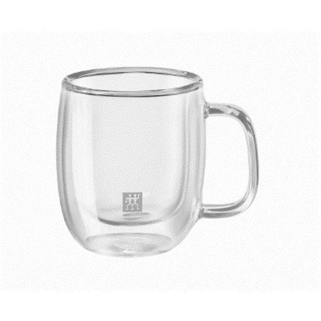 2 Delers Kaffekoppsett Zwilling 39500-110 Borosilikatglass 80 ml Gjennomsiktig 2 Deler (2 enheter)